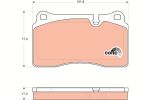 Колодки тормозные LAND ROVER Range Rover (06-12),Range Rover Sport передние (4шт.) TRW