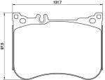 Колодки тормозные MERCEDES S (W222) передние (4шт.) BREMBO