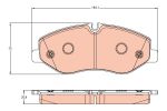 Колодки тормозные MERCEDES Viano,Vito (W447) передние (4шт.) TRW