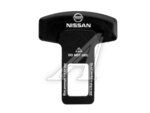 Заглушка ремня безопастности металлическая "Nissan" 1шт.