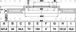 Диск тормозной BMW X3 (F25),X4 (F26) передний (1шт.) BLITZ