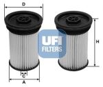 Фильтр топливный CHEVROLET Captiva (13-) OPEL Antara (2.2 CDTI) комплект (2шт.) UFI
