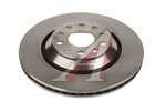 Диск тормозной VW Golf,Eos,Passat AUDI A3,TT SKODA Superb (11-) задний (1шт.) KORTEX