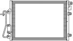 Радиатор кондиционера RENAULT Clio (99-05) (1.0/3.0/1.5D/1.9D) LUZAR
