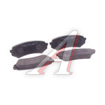Колодки тормозные TOYOTA Land Cruiser 100 (98-07) LEXUS LX470 (98-07) задние (4шт.) HSB