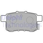 Колодки тормозные HONDA Accord (08-13) задние (4шт.) DELPHI