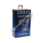 Масло моторное HI-GEAR FULLY-SYNTHETIC MOTOR OIL SN/CF 5W40 синт.4л
