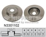 Диск тормоз. NIPPARTS N3301102 INFINITY FX 1шт