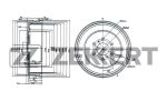 Барабан торм. ZEKKERT BS-6195 NISSAN NAVARA ###