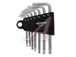 Набор ключей TORX T6-20 Г-образных 7 предметов WHIRLPOWER