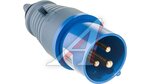 Вилка электрическая 16А 250В переносная IEK