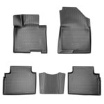 Коврик салона KIA Sportage NQ5 (22-) 3D полиуретан черный (4 предм.) NORPLAST