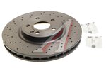 Диск тормозной MERCEDES A (W176),B (W246),CLA (C117) передний (1шт.) BREMBO