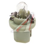 Лампа 12V 2W B8.5d зеленый патрон Plastic Base NARVA