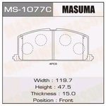 Колодки тормозные TOYOTA Corolla (09-) передние (4шт.) MASUMA
