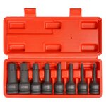 Набор бит-головок 1/2" HEX H5-19ммх78мм ударных 8 предметов в кейсе AIRLINE