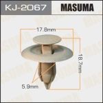 Клипса MAZDA Tribute (00-) крепления обшивки багажника MASUMA