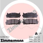 Колодки тормозные TOYOTA Camry V40 (06-) LEXUS ES350 (06-) передние (4шт.) ZIMMERMANN