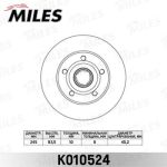 Диск тормозной VW Passat AUDI A4 (-97) задний (1шт.) MILES