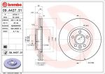 Диск тормозной VOLVO S60 (10-),S80 (06-),XC70 (07-) передний (1шт.) BREMBO