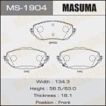 Колодка торм. MASUMA MS-1904