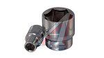 Головка торцевая 1/2" 24мм 6-ти гранная OMBRA