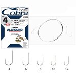 Крючки с поводком Cobra ALLROUND 0,20mm, разм.4