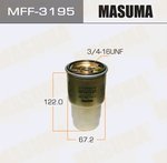 Фильтр топливный TOYOTA Rav 4 (08-) (2.0/2.2 D4-D) MASUMA