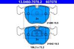 Колодки тормозные BMW 5 (E39),7 (E38),X5 (E53) передние (4шт.) ATE
