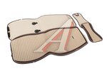 Накидка на сиденье велюр-экокожа бежевая (4 предм.) (2шт.) Monaco Pro Front CARFASHION