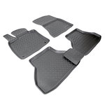Коврик салона BMW X5,X6 (07-08) полиуретан черный (4 предм.) NORPLAST
