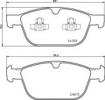 Колодки тормозные VOLVO XC60 (08-) передние BREMBO