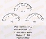 Колодки тормозные TOYOTA Rav 4 (00-05) задние барабанные (4шт.) MASUMA
