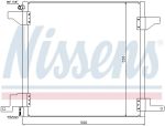 Радиатор кондиционера MERCEDES ML (W163) NISSENS
