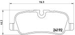 Колодки тормозные LAND ROVER Discovery,Range Rover Sport задние (4шт.) BREMBO