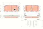 Колодки тормозные CHEVROLET Captiva (06-) OPEL Antara (06-) задние (4шт.) TRW
