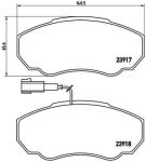 Колодки тормозные PEUGEOT Boxer CITROEN Jumper FIAT Ducato (02-) передние (4шт.) BREMBO
