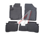 Коврик салона KIA Rio 3 (11-17) 3D резина черный (4 предм.) Premium SRTK
