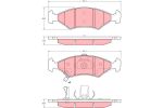 Колодки тормозные KIA Sephia, Shuma, Sportage (4шт.) TRW