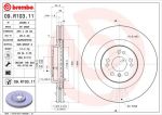 Диск тормозной MERCEDES GL (X164) (06-12) передний вентилируемый (1шт.) BREMBO