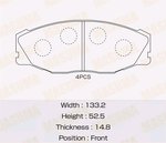 Колодки тормозные TOYOTA Crown (91-99) передние MASUMA