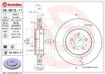 Диск тормозной VOLVO S60,V70 (03-10) задний (1шт.) BREMBO