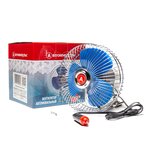 Вентилятор в салон 12V 6" на кронштейне (с решеткой металл) 16см АВТОИМПУЛЬС