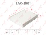 Фильтр салона LYNX LAC-1901