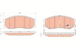 Колодки тормозные CHEVROLET Captiva (06-) OPEL Antara (06-) передние (4шт.) TRW
