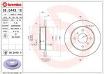 Диск тормозной NISSAN Almera (N16) задний (1шт.) BREMBO