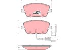 Колодки тормозные VW Polo (01) (1.2/1.9 D) SKODA Fabia передние (4шт.) TRW