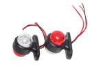 Фонарь габаритный и контурный 12/24V светодиодный белый/красный комплект (2шт.) AIRLINE