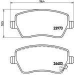 Колодки тормозные ЛАДА Vesta,Largus RENAULT Logan,Clio NISSAN Micra,Note передние (4шт.) BREMBO