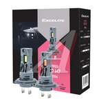 Лампа светодиодная 12/24V H7 PX26d +250% 6000K (2шт.) Led Cool White Hyper EXCELITE